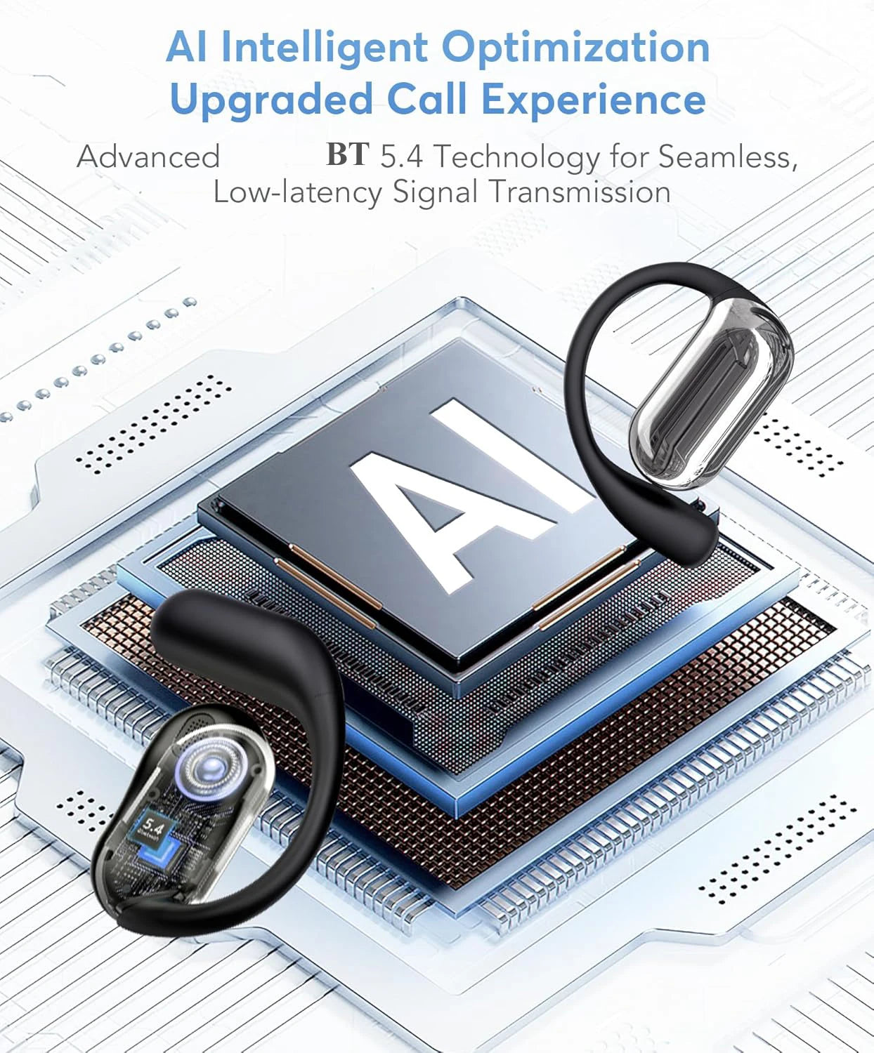 Universal AI Translator Earbuds – 144 Language Instant Translation Headphones