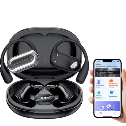 Universal AI Translator Earbuds – 144 Language Instant Translation Headphones